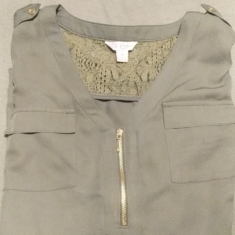 Army Green Blouse
